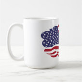 Drapeau américain Cloud Coffee Mug (Gauche)