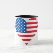 Drapeau américain Combo Café Mug (Centre)