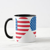 Drapeau américain Combo Café Mug (Gauche)