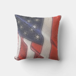 Drapeau américain Coussin extérieur