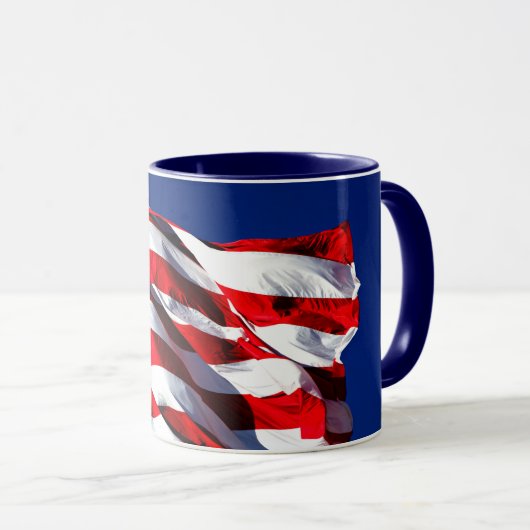 Drapeau américain de café Mug (Devant droit)