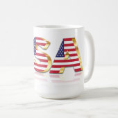 Drapeau américain de café Mug (Devant droit)