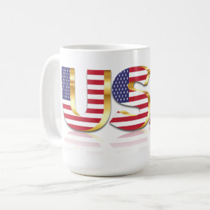 Drapeau américain de café Mug