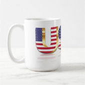 Drapeau américain de café Mug (Gauche)