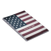 Drapeau américain de carnet en spirale (Côté Droit)