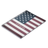 Drapeau américain de carnet en spirale (Côté gauche)