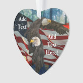 Drapeau américain de l'aigle à tête blanche (devant)