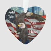 Drapeau américain de l'aigle à tête blanche (dos)
