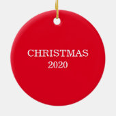 Drapeau américain de Noël Ornement de Noël (Dos)