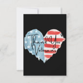 Drapeau américain des vétérans Merci (Dos)