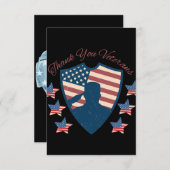 Drapeau américain des vétérans Merci (Devant / Derrière)