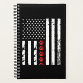 Drapeau américain Dog Paw (Devant)