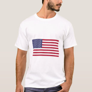 Drapeau américain Drapeau rouge blanc T-shirt Truc