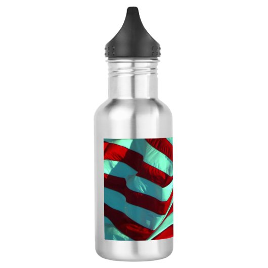 Drapeau américain en acier inoxydable bouteille d' (Gauche)