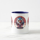 Drapeau américain en céramique Mug (Centre)
