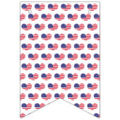 Drapeau américain en forme de coeur | 4 JUILLET (Deuxième drapeau)