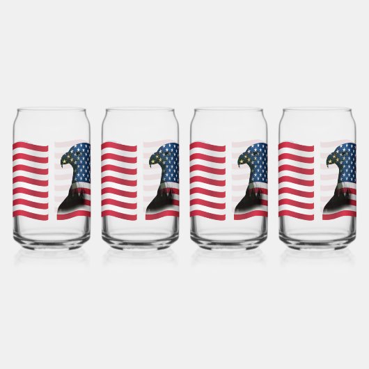 Drapeau américain et aigle (Gauche)