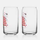 Drapeau américain et feux d'artifice (Gauche)