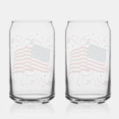 Drapeau américain et feux d'artifice (Verso)