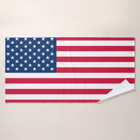Drapeau américain - États-Unis d'Amérique - Patrio (Serviette de bain)