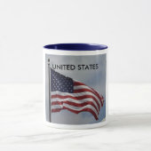 Drapeau américain, ETATS-UNIS, tasse (Centre)