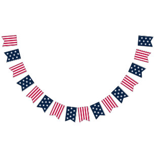 Drapeau américain Étoiles rayures Rouge Blanc Bl