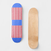 Drapeau américain étoiles rayures skateboard patri (Recto)