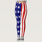 Drapeau américain féminin, Leggings patriotiques (Devant)