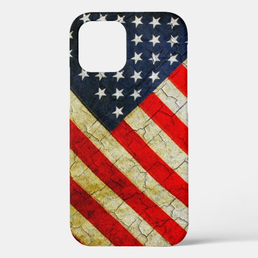Drapeau américain Grunge Coque-Mate coque iphone (Verso)