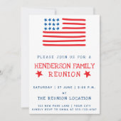 Drapeau américain | Invitation à la réunion de fam (Devant)