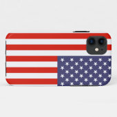 Drapeau américain iPhone 11 coque (Dos (Horizontal))