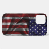 Drapeau américain iPhone 12 Pro Coque (Verso (horizontal))