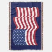 Drapeau américain Jeter cadeau de couverture (devant Vertical)
