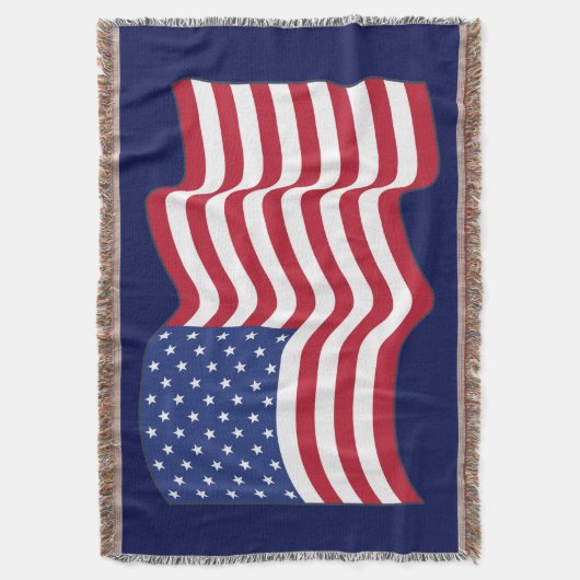 Drapeau américain Jeter cadeau de couverture (devant Vertical)