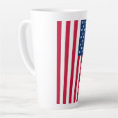 Drapeau américain Latte Mug (Angle gauche)