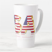 Drapeau américain Latte Mug (Angle droit)