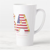 Drapeau américain Latte Mug (Droite)