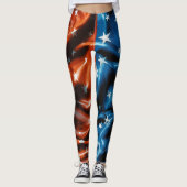 drapeau américain leggings (Devant)