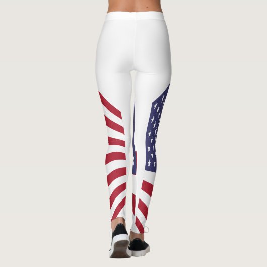 Drapeau américain Leggings (Dos)