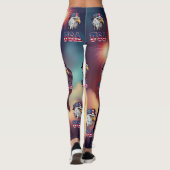 Drapeau américain Leggings tout-sur-impression (Dos)