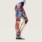 Drapeau américain Leggings tout-sur-impression (Droite)