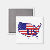 Drapeau américain Magnet US 2 (Recto/Verso)