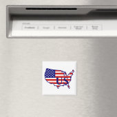Drapeau américain Magnet US 2 (In Situ (Lave-vaisselle))