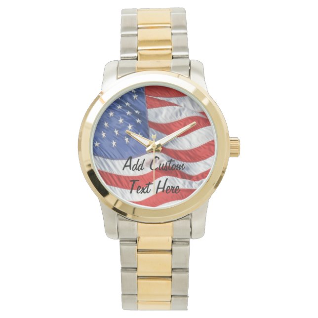 Drapeau américain montre personnalisée homme (devant)