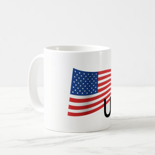 Drapeau américain Mug (Devant gauche)