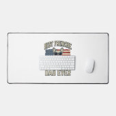 Drapeau américain Papa Frenchie vintage (Clavier et souris)