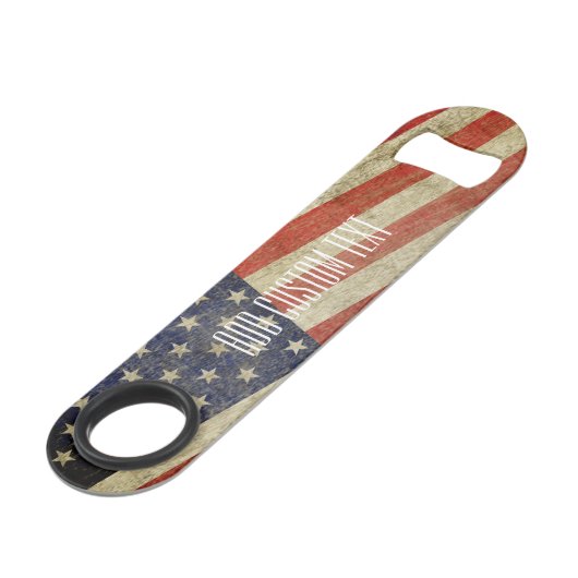 Drapeau américain patiné et en détresse (Devant angulaire)