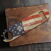 Drapeau américain patiné et en détresse