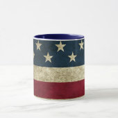 Drapeau américain Patriotic Rustic Mug (Centre)