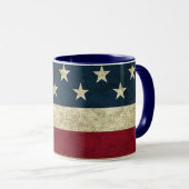Drapeau américain Patriotic Rustic Mug (Devant droit)